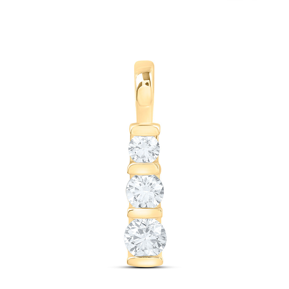 10K Yellow Or White Gold 1 Cttw Lab Grown Diamond Charm Pendant
