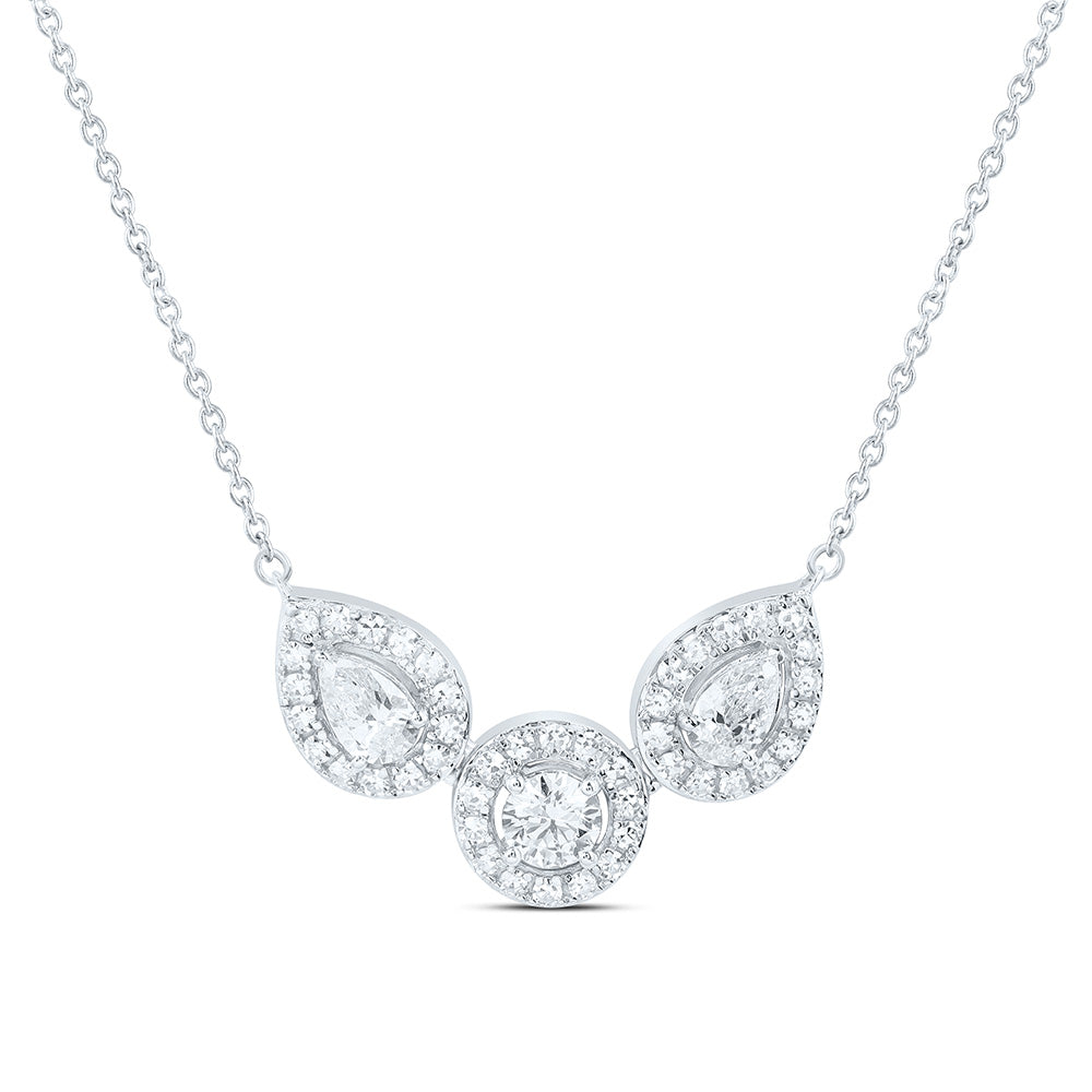 10K Yellow Or White Gold 1 Cttw Lab Grown Diamond Chain Necklace (18 Inch)