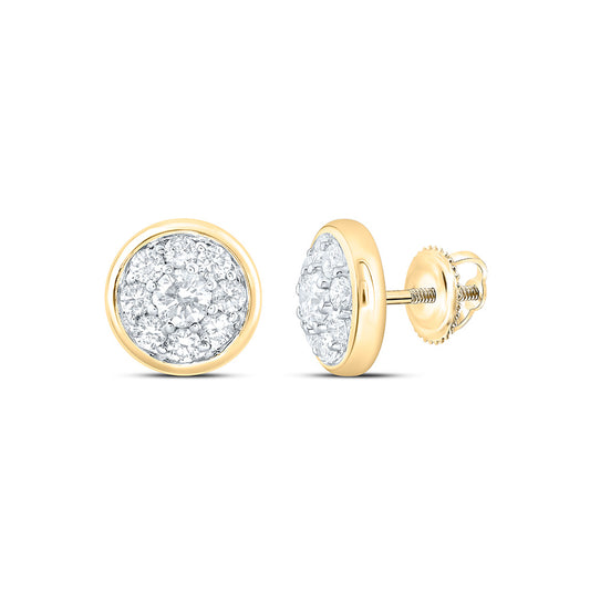 10K Yellow Or White Gold 1 Cttw Lab Grown Diamond Fashion Round Earring