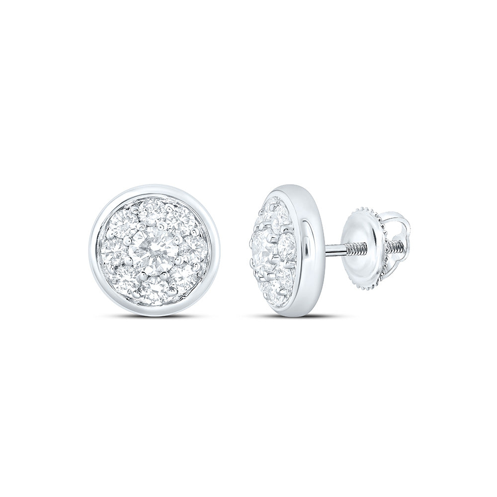 10K Yellow Or White Gold 1 Cttw Lab Grown Diamond Fashion Round Earring