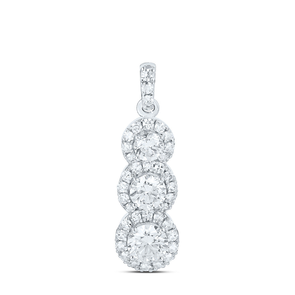 10K Yellow Or White Gold 1 Cttw Lab Grown Diamond Charm Pendant