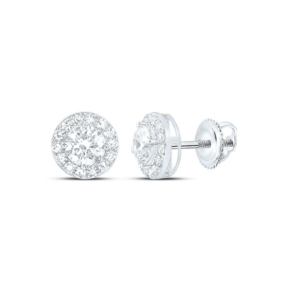 10K Yellow Or White Gold 1 Cttw Lab Grown Diamond Fashion Round Earring