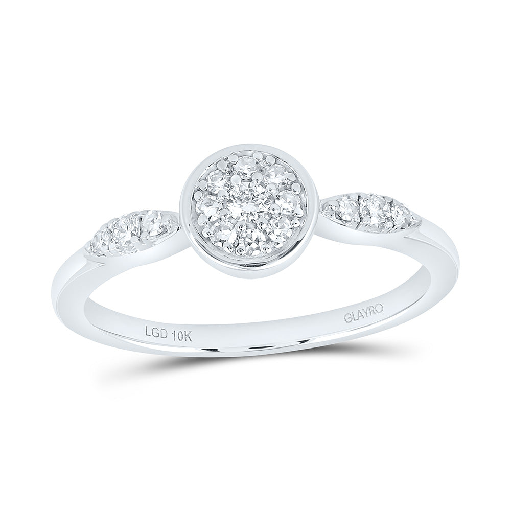 10K Yellow Or White Gold 1/5 Cttw Lab Grown Diamond Round Engagement Ring
