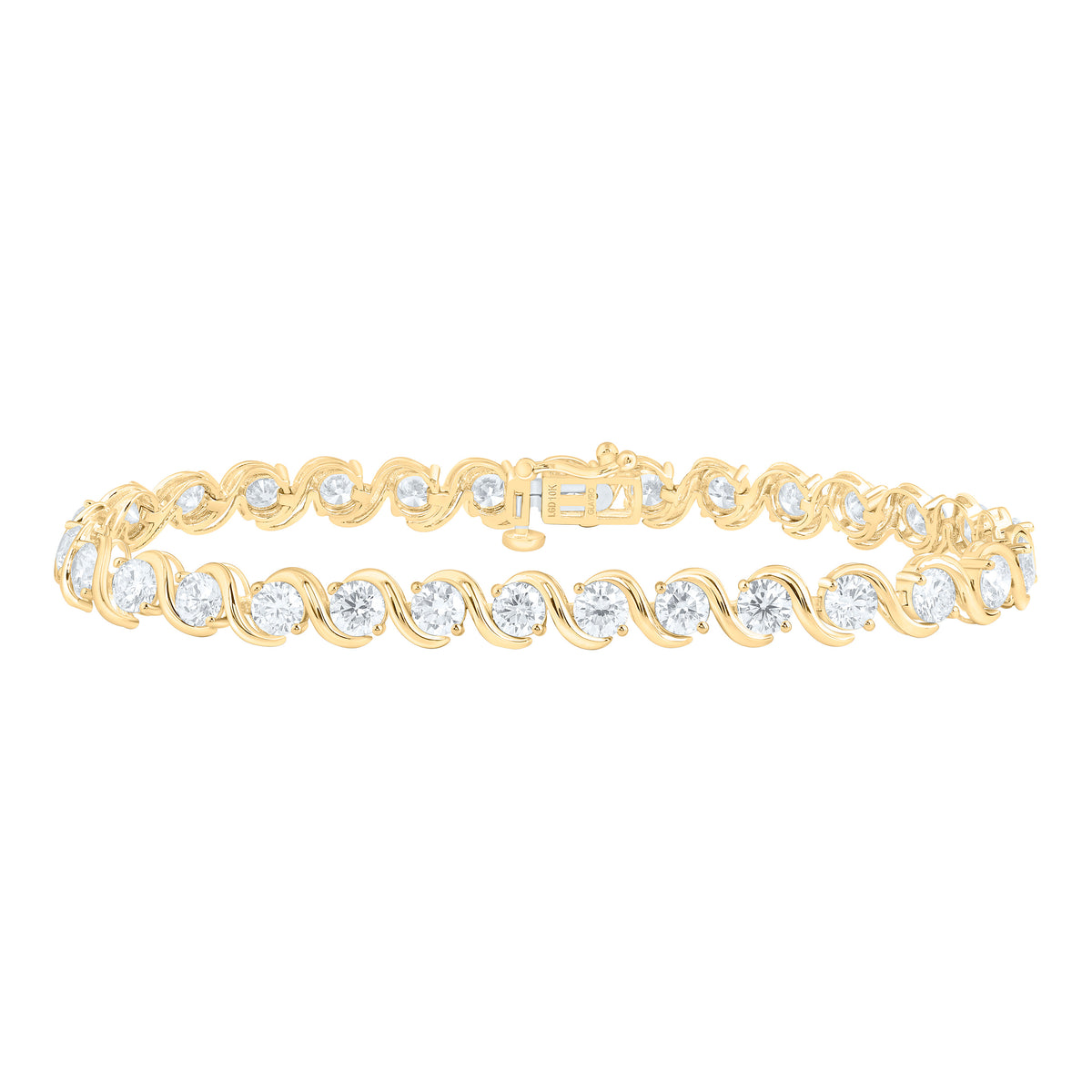 10K Yellow Or White Gold 2 Cttw Lab Grown Diamond Bracelet (7 Inch)