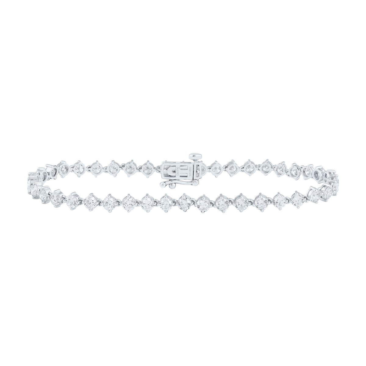 10K Yellow Or White Gold 5 Cttw Lab Grown Diamond Bracelet (7 Inch)