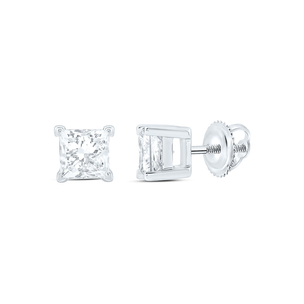 10K Yellow Or White Gold 1 Cttw Lab Grown Diamond Fashion Square Earring