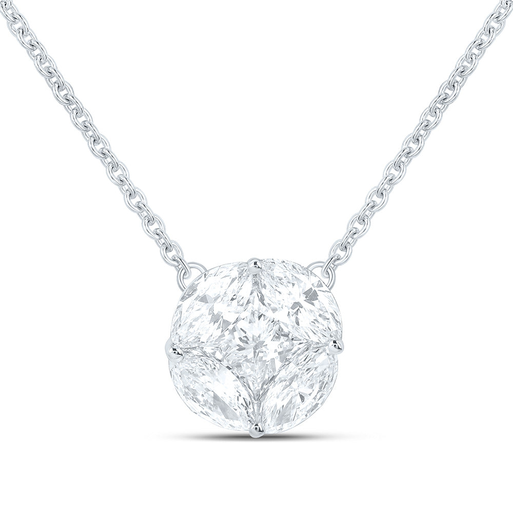10K Yellow Or White Gold 1 Cttw Lab Grown Diamond Chain Necklace (18 Inch)