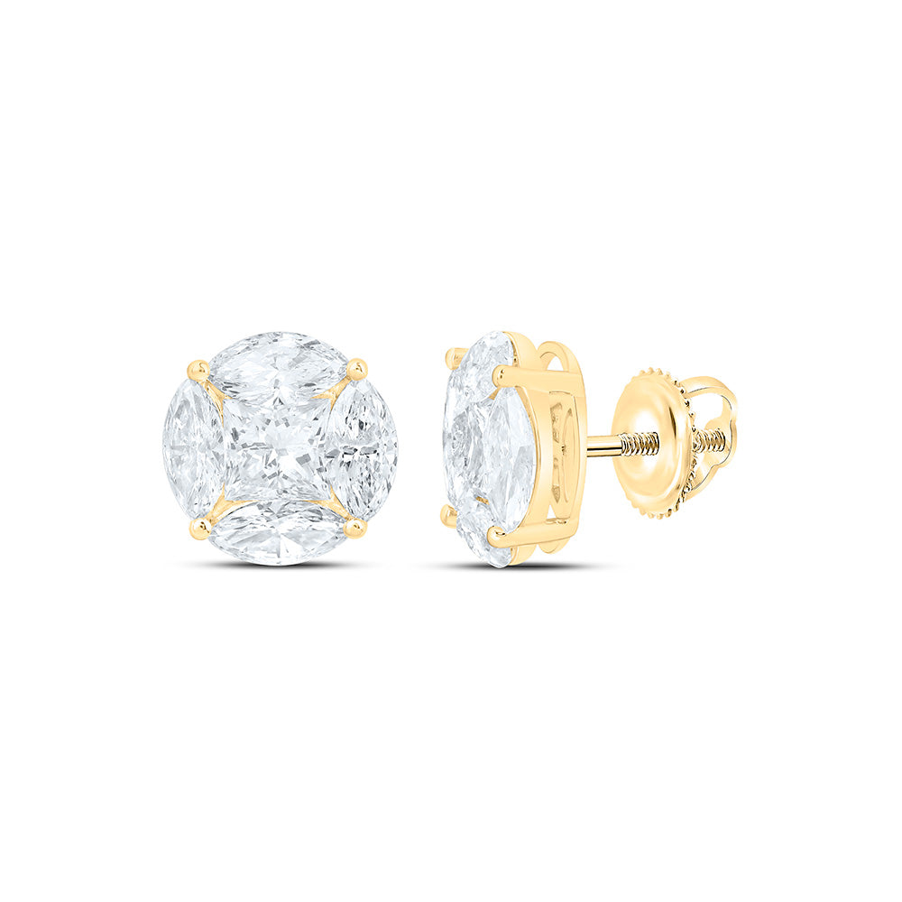 10K Yellow Or White Gold 2 Cttw Lab Grown Diamond Earring