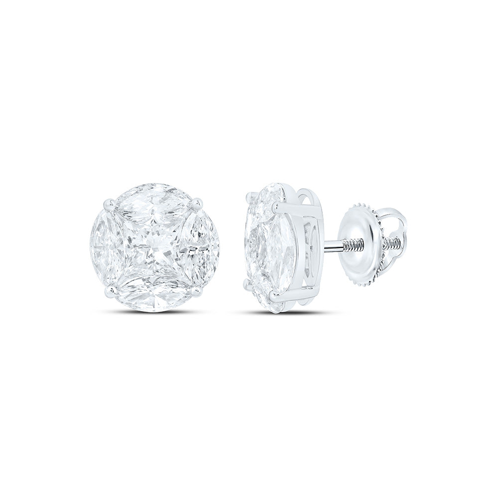 10K Yellow Or White Gold 2 Cttw Lab Grown Diamond Earring