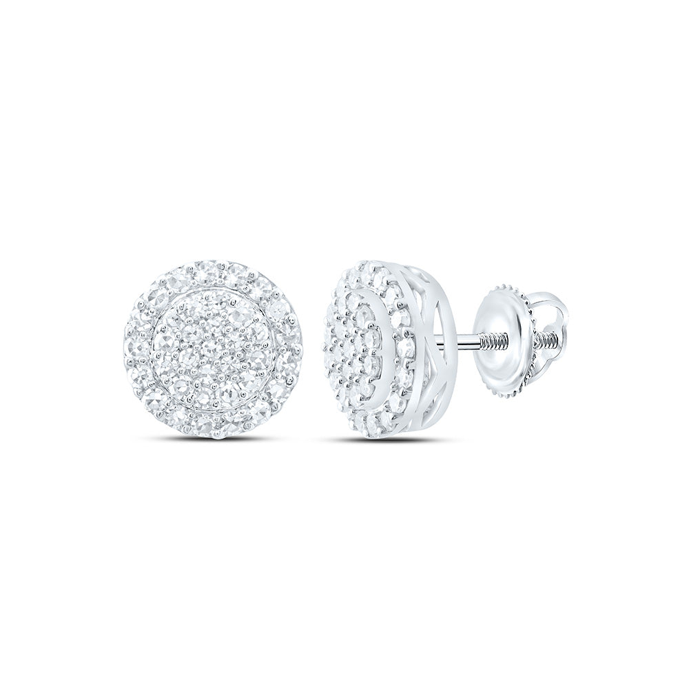 14K Yellow Or White Gold 1/2 Cttw Lab Grown Diamond Round Earring