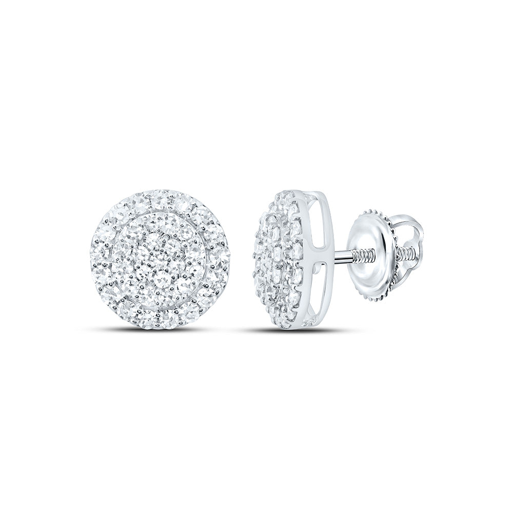 10K Yellow Or White Gold 1/2 Cttw Lab Grown Diamond Round Earring