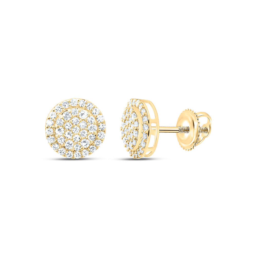 10K Yellow Or White Gold 5/8 Cttw Lab Grown Diamond Fashion Round Earring