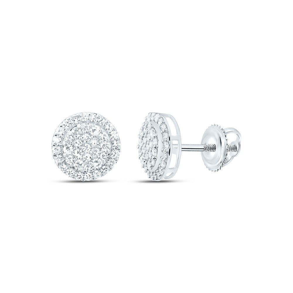 10K Yellow Or White Gold 5/8 Cttw Lab Grown Diamond Fashion Round Earring