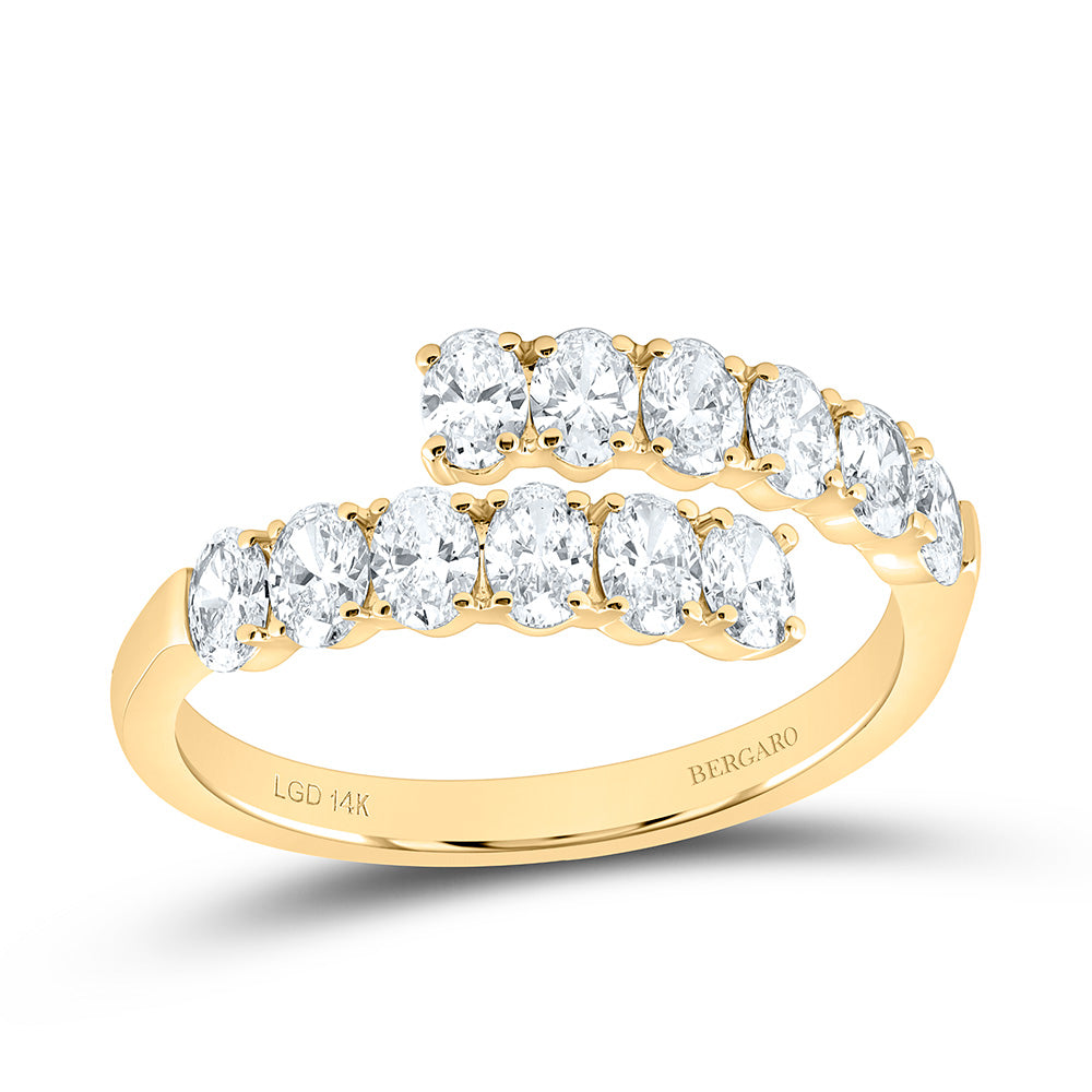 14K Yellow Gold 1 Cttw Lab Grown Diamond Ring