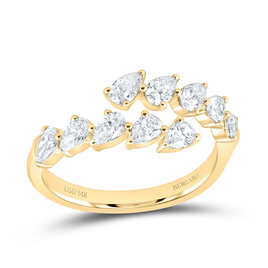 14K Yellow Gold 1 Cttw Lab Grown Diamond Ring
