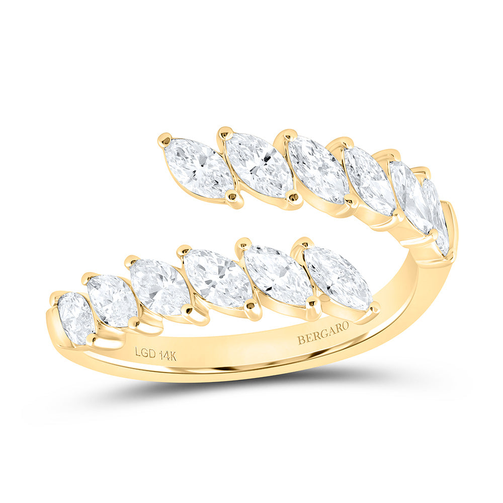 14K Yellow Gold 1 Cttw Lab Grown Diamond Ring
