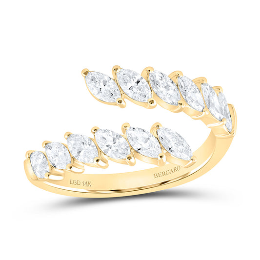 14K Yellow Gold 1 Cttw Lab Grown Diamond Ring