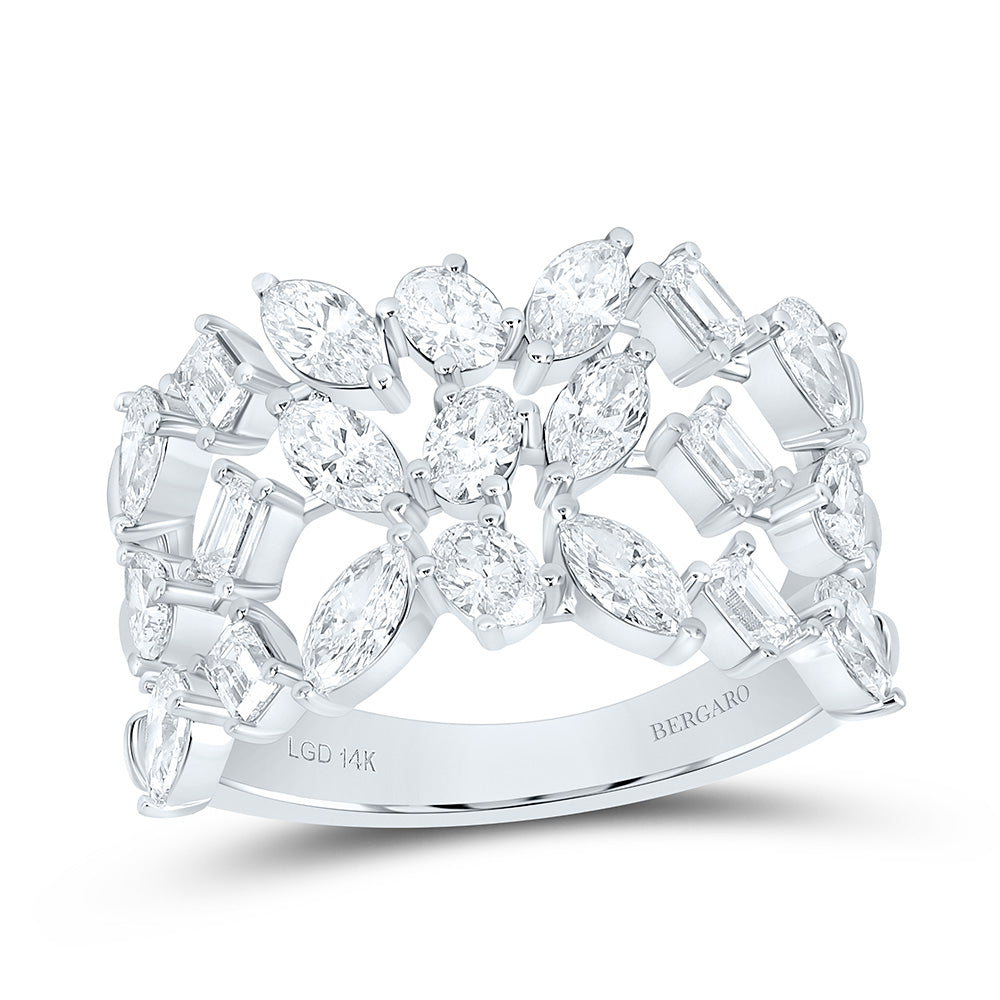14K Yellow Or White Gold 2 Cttw Lab Grown Diamond Ring