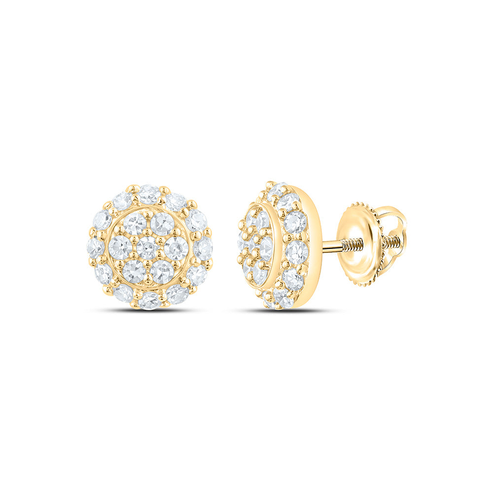 Sterling Silver 1/5 Cttw Lab Grown Diamond Round Earring