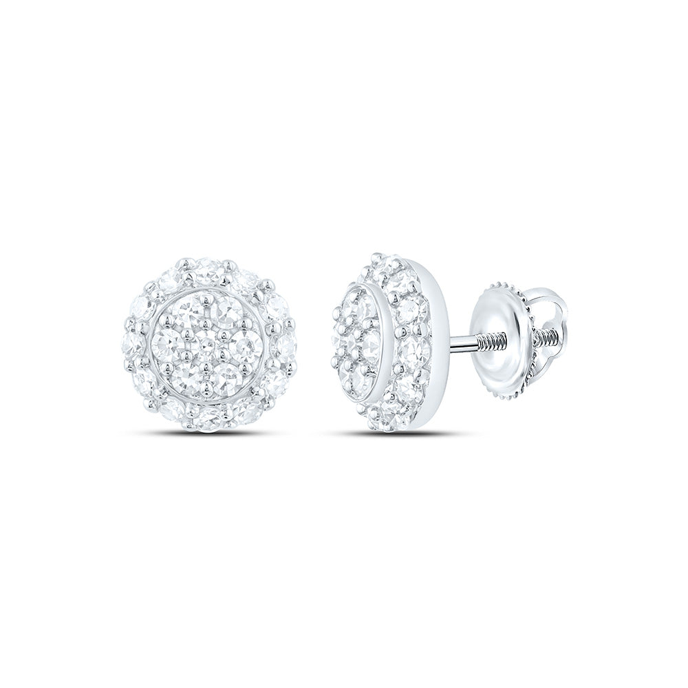 Sterling Silver 1/5 Cttw Lab Grown Diamond Round Earring