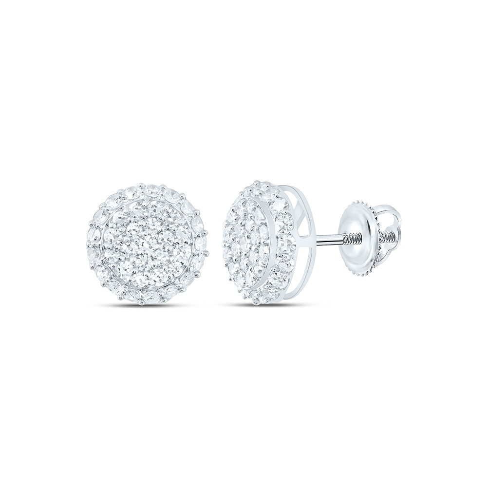 10K Yellow Or White Gold 1/2 Cttw Lab Grown Diamond Round Earring