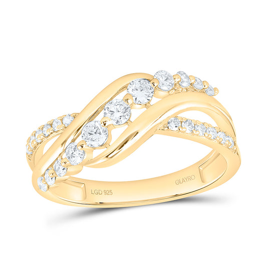 Sterling Silver 1/2 Cttw Lab Grown Diamond Ring
