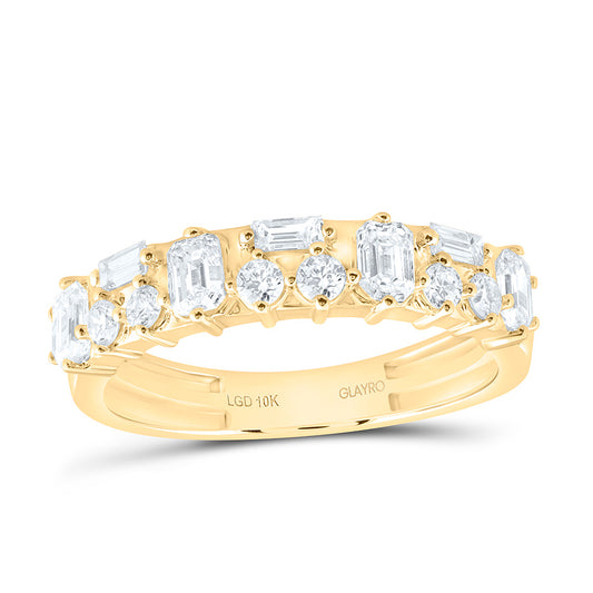 10K Yellow Gold 1 Cttw Lab Grown Diamond Band