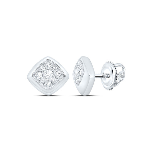 Sterling Silver 1/3 Cttw Lab Grown Diamond Earring