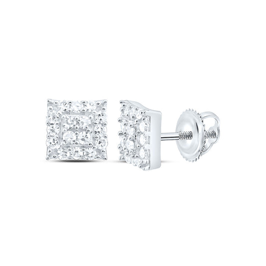 Sterling Silver 1/5 Cttw Lab Grown Diamond Earring