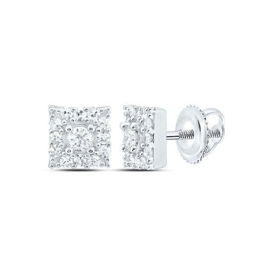 Sterling Silver 1/5 Cttw Lab Grown Diamond Earring