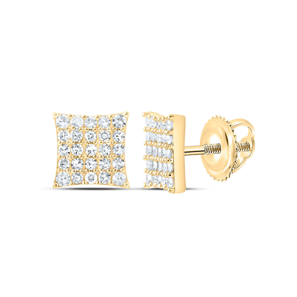 Sterling Silver 3/8 Cttw Lab Grown Diamond Earring