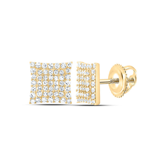 Sterling Silver 3/4 Cttw Lab Grown Diamond Earring