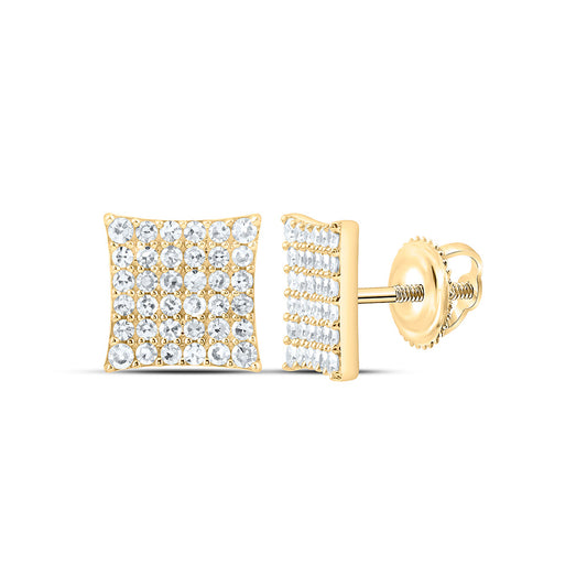 Sterling Silver 3/4 Cttw Lab Grown Diamond Earring