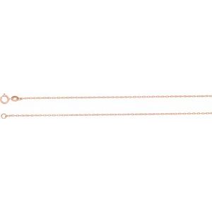10K Rose Gold Rope Chain, Length: 20 In, Width: 1 Mm