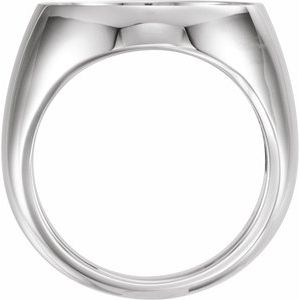 Sterling Silver 17.9 Mm Bezel Set Polished Coin Frame Bezel Ring Mounting Size 10