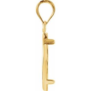 14K Yellow Gold 15 Mm Tab Back Polished Coin Frame Bezel Pendant
