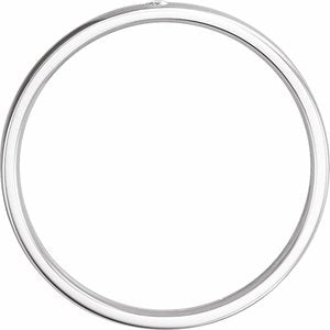 14K Yellow Or White Or Rose Gold Or Platinum Natural Diamond Gypsy-Set Comfort-Fit Band
