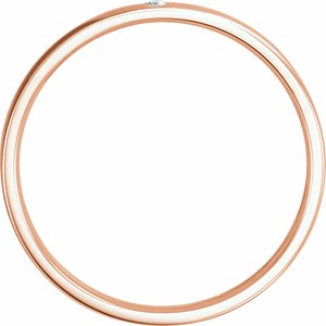 14K Yellow Or White Or Rose Gold Or Platinum Natural Diamond Gypsy-Set Comfort-Fit Band