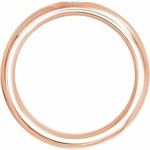 14K Yellow Or White Or Rose Gold Or Platinum Natural Diamond Gypsy-Set Comfort-Fit Band