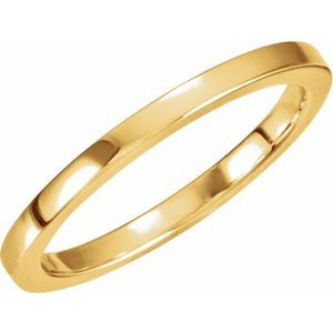 14K Yellow Gold Polished Matching Band Size 7