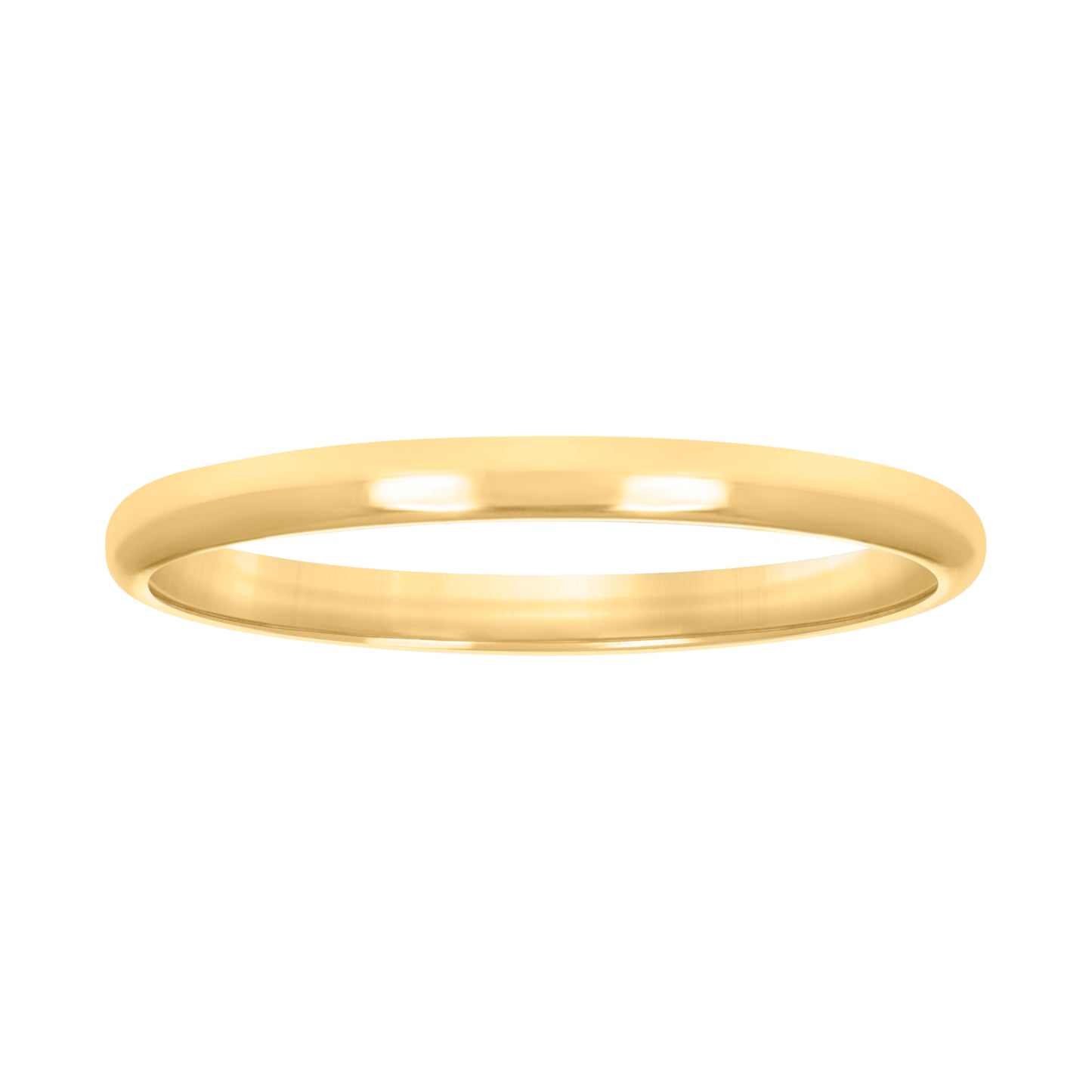 10K Yellow Gold Unisex Comfort-Fit Bridal Anniversary Engagement Wedding Band Ring