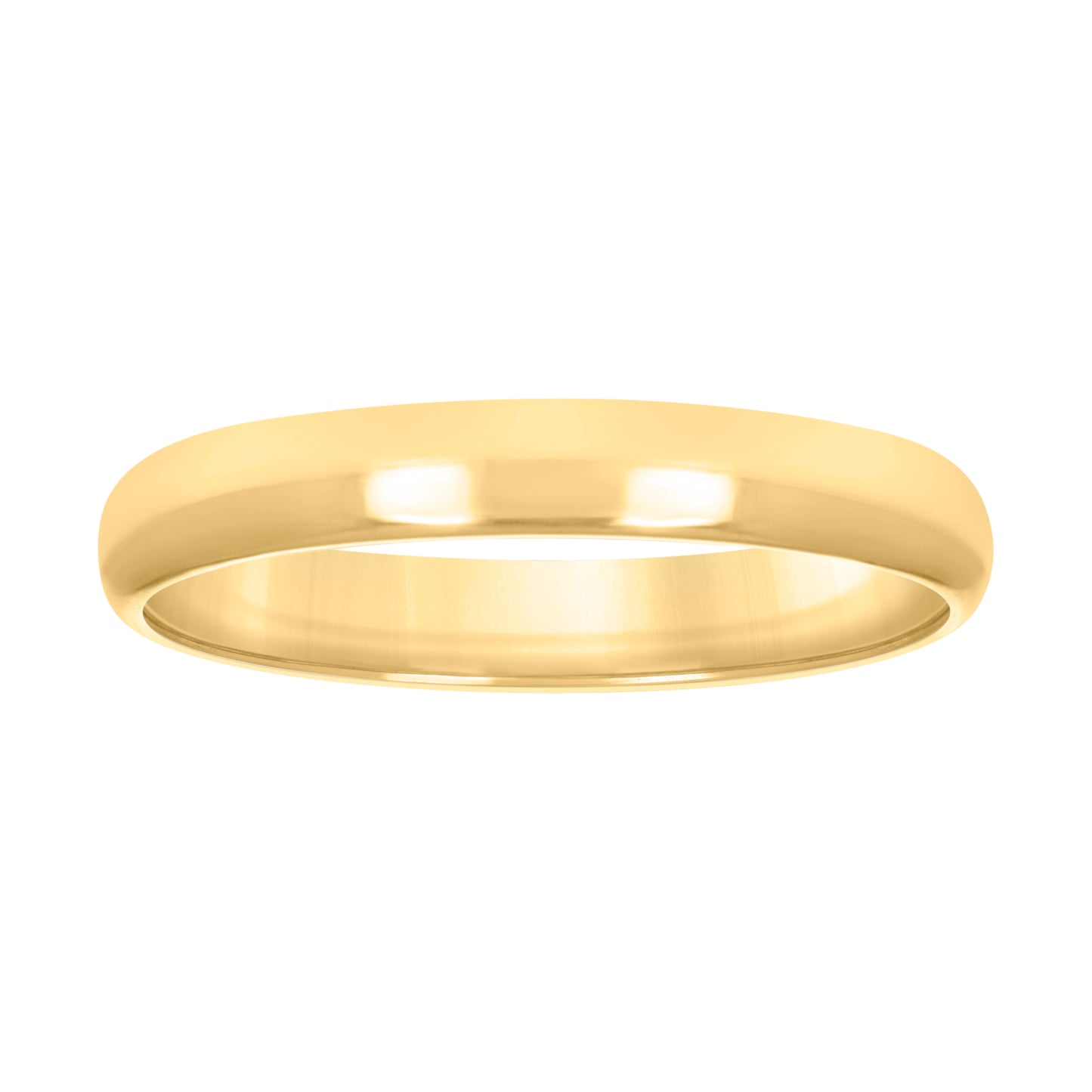 10K Yellow Gold Unisex Comfort-Fit Bridal Anniversary Engagement Wedding Band Ring