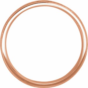 10K Yellow Or White Or Rose Gold Milgrain Edge Comfort-Fit Flat Band