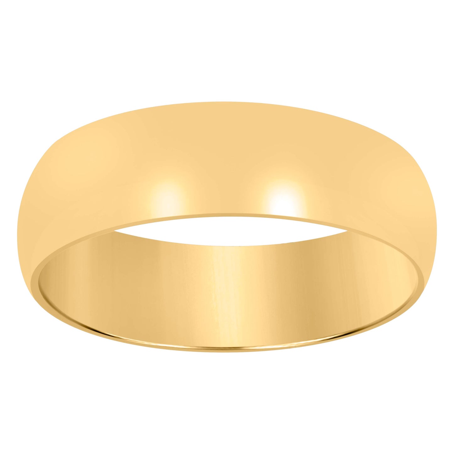 10K White Gold Unisex Comfort-Fit Bridal Anniversary Engagement Wedding Band Ring