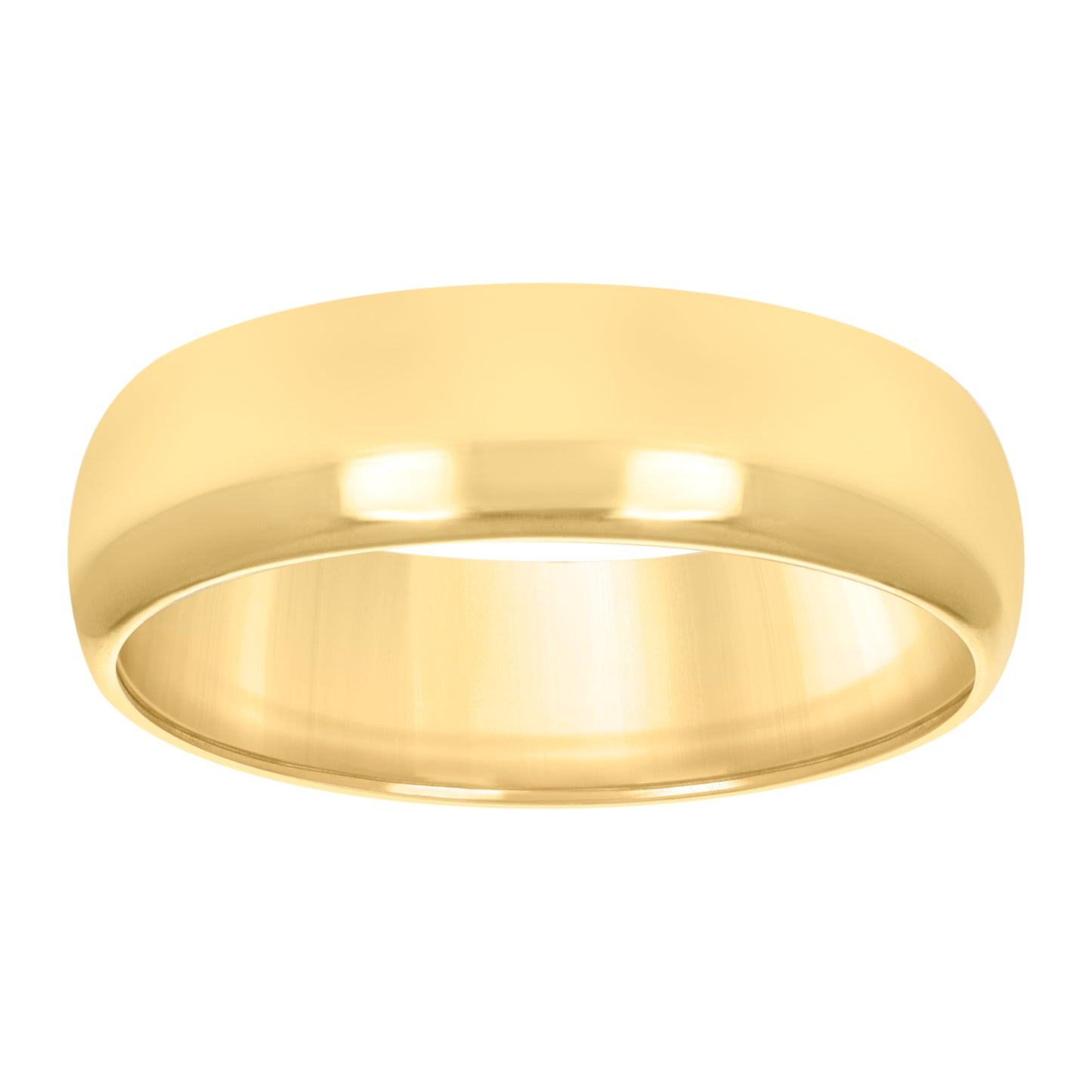 10K Yellow Gold Unisex Comfort-Fit Bridal Anniversary Engagement Wedding Band Ring