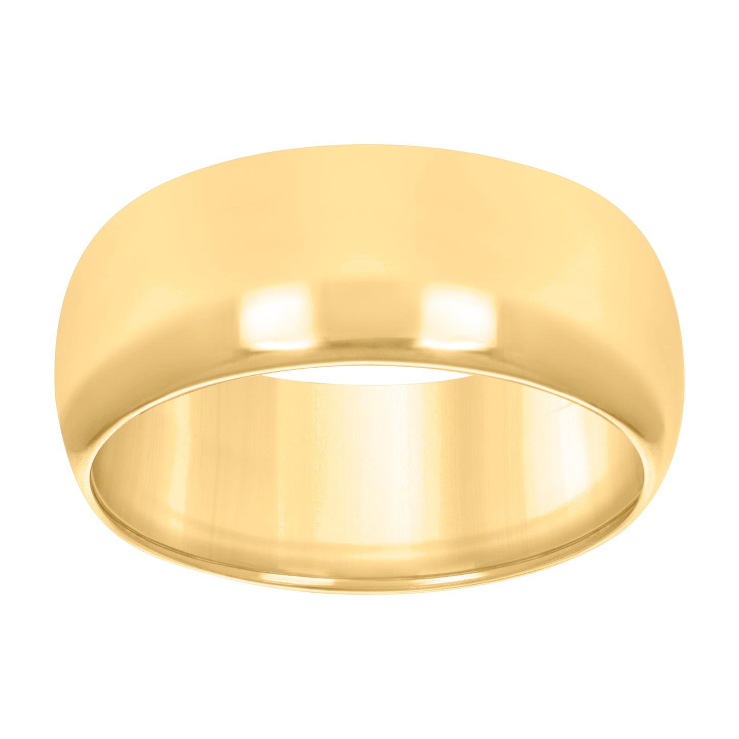 10K Yellow Gold Unisex Comfort-Fit Bridal Anniversary Engagement Wedding Band Ring