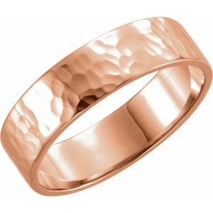 14K Yellow Or White Or Rose Gold Or Sterling Silver Or Platinum Flat Band