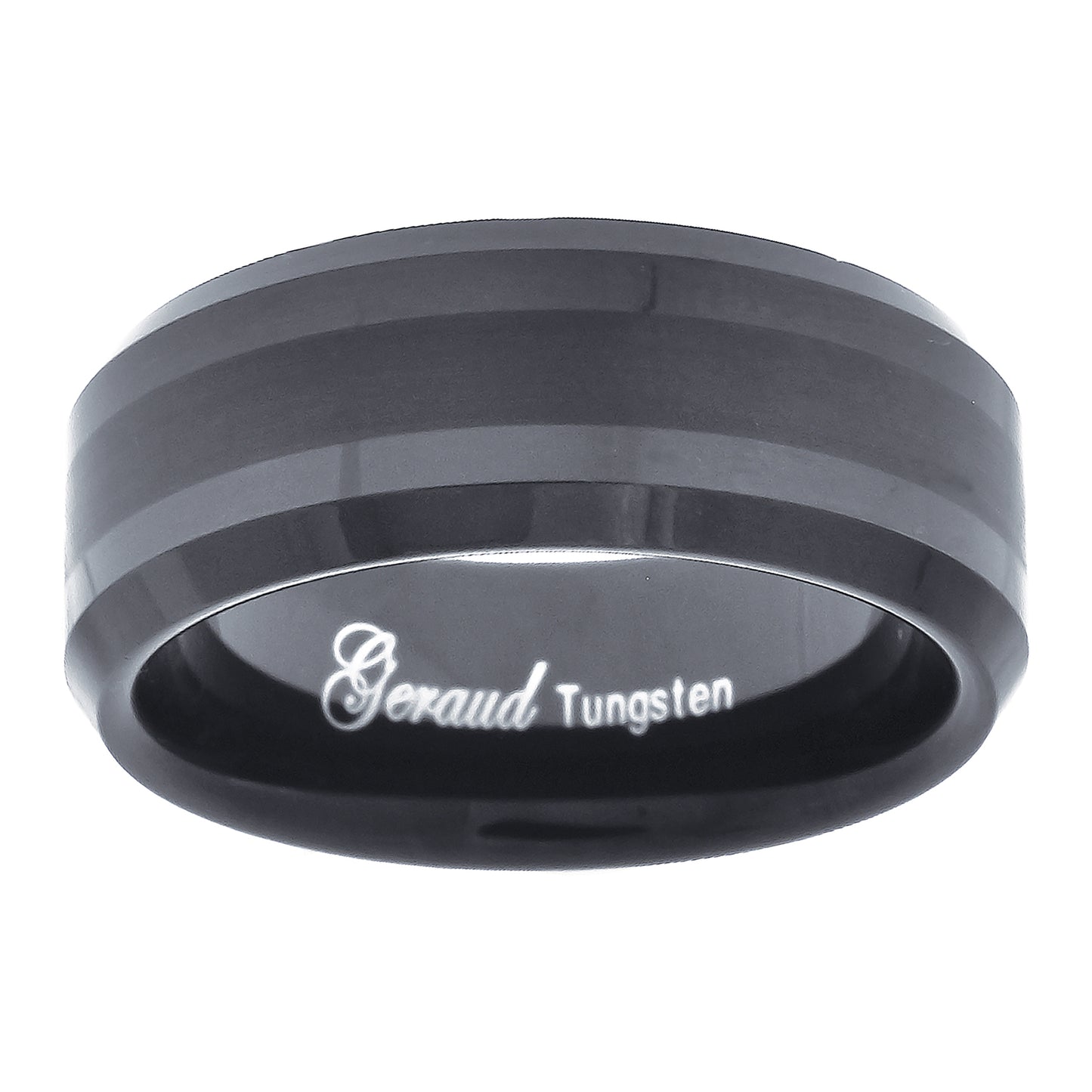 Tungsten Black Polished Comfort-fit 6mm Sizes 7 - 14 Bridal Anniversary Engagement Wedding Band