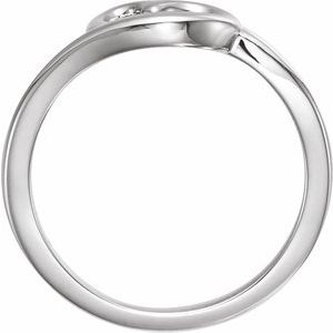 Sterling Silver Polished Heart Youth Ring Size 3