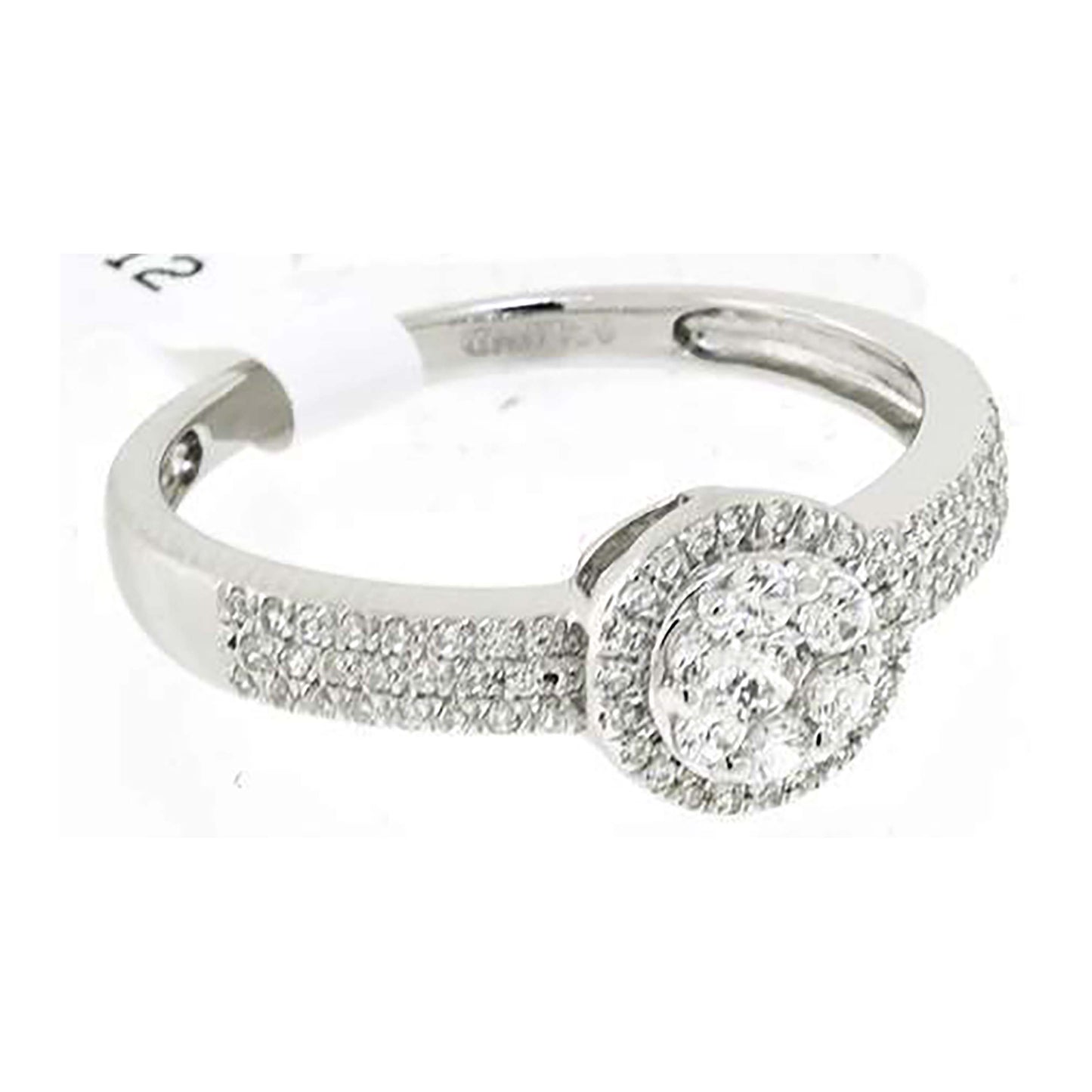 Sterling Silver Women's Cubic-Zirconia Bridal Anniversary Engagement Wedding Ring